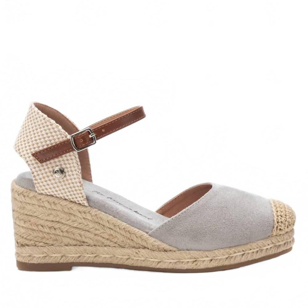 NEW XTI women's wedge sandals in silver